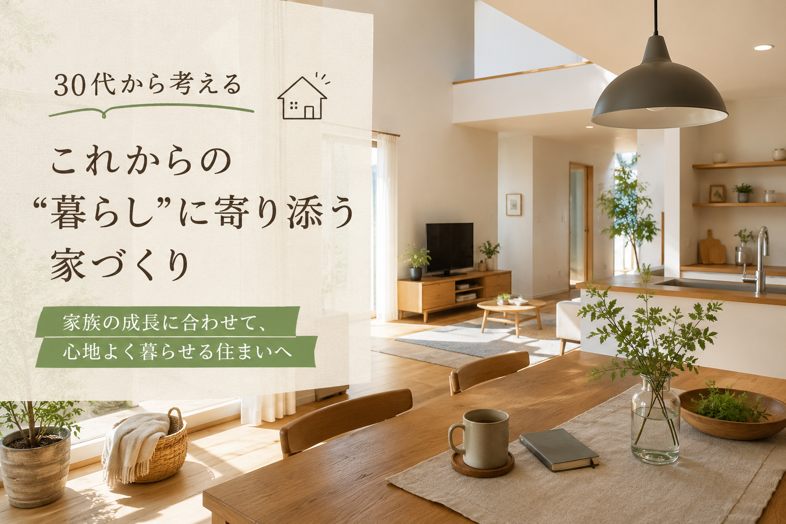 30代から考える"これからの暮らし"に寄り添う家づくり