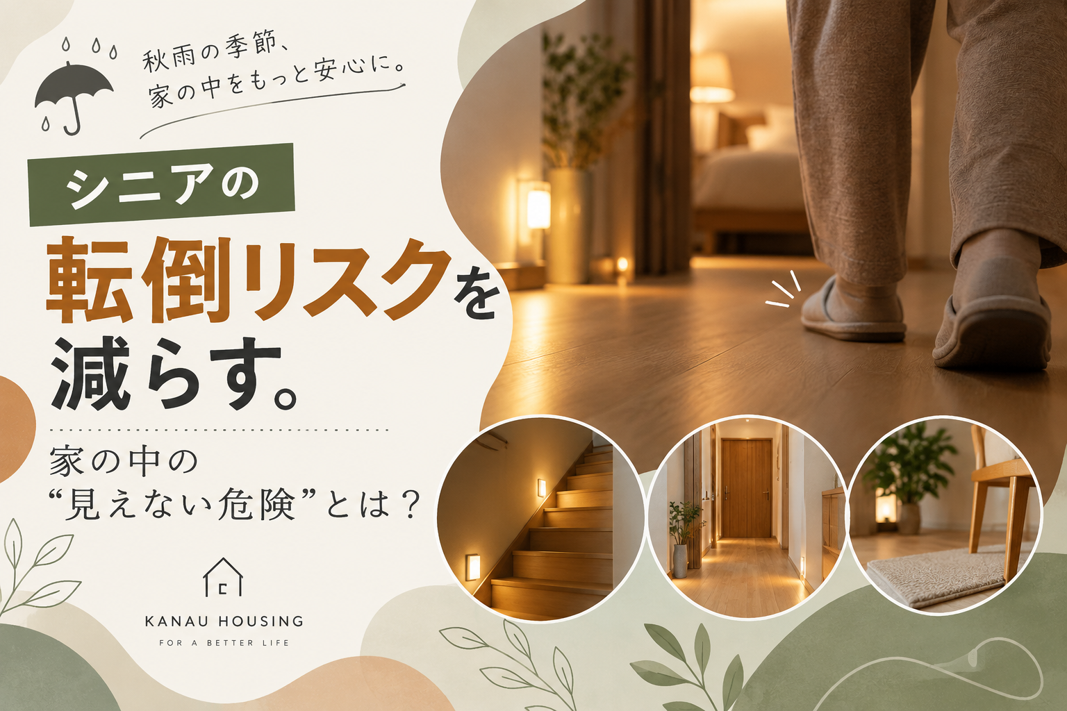 シニアの転倒リスクを減らす！家の中の"見えない危険"とは？